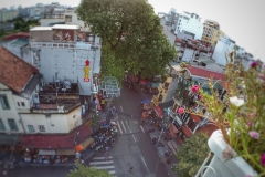 Rue de Hanoi vue d'une terrasse