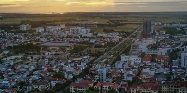 HUÊ VUE DU CIEL lever du jour