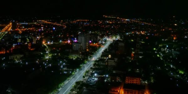 HUÊ VUE DU CIEL la nuit