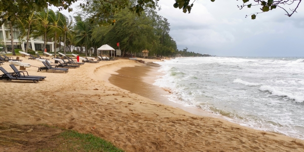 Plage privée Shell resort Phu Quoc