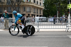 Coureur maillot bleu Marseille