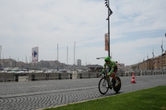 Coureur vert TDF Marseille