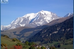 Vue du Mont Blanc depuis Praz Sur Arly