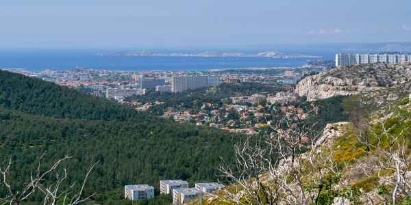 Vue du Col de la Gineste 13009 Marseille