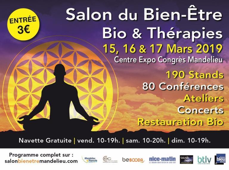 Salon du bien-être Bio et Thérapie au Centre Expo Congrès de Mandelieu