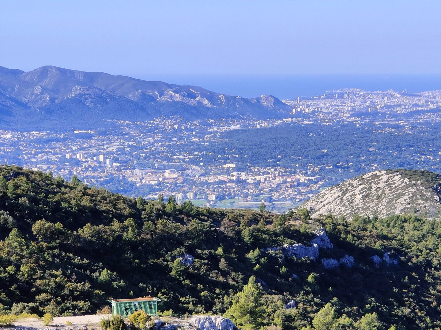 Col de l’Espigoulier vue imprenable jusqu’à Marseille