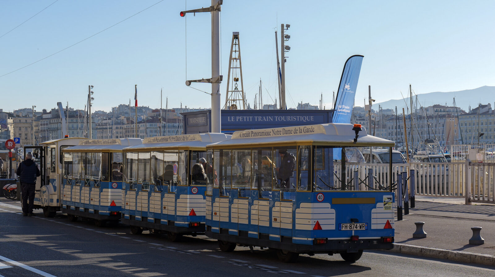 départ Petit Train Touristique de Marseille