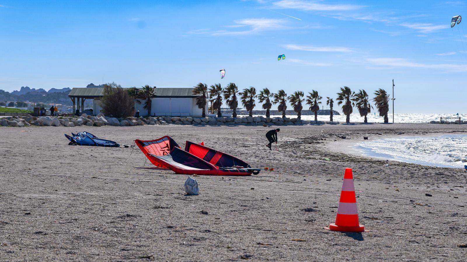 kitesurf à Marseille prado