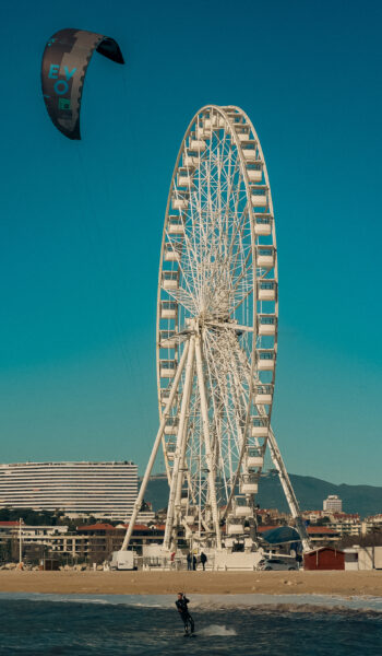 kitesurf à Marseille grande roue