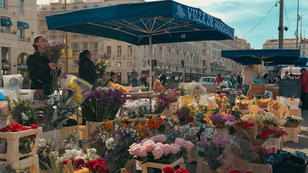 marché du Vieux-Port de Marseille fleuristes