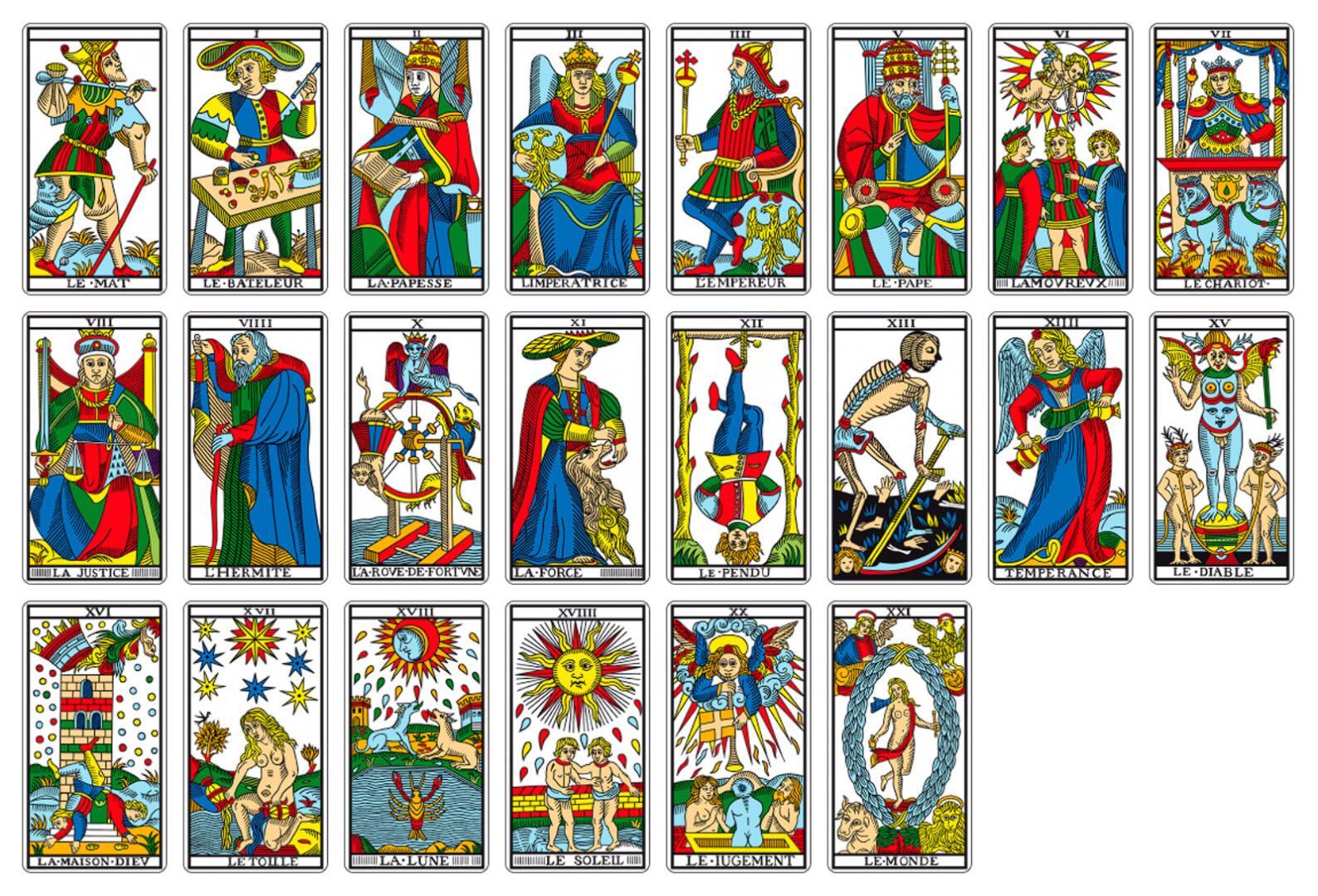 arcanes majeurs tarot de Marseille