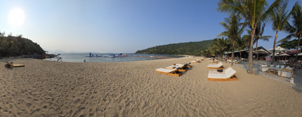 Plage privée vue panoramique