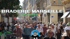 video braderie commerçant marseille 2025