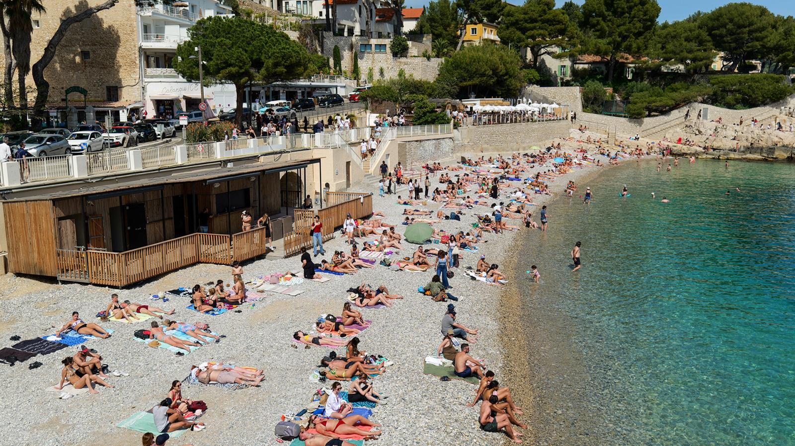 Plage du Bestouan à Cassis
