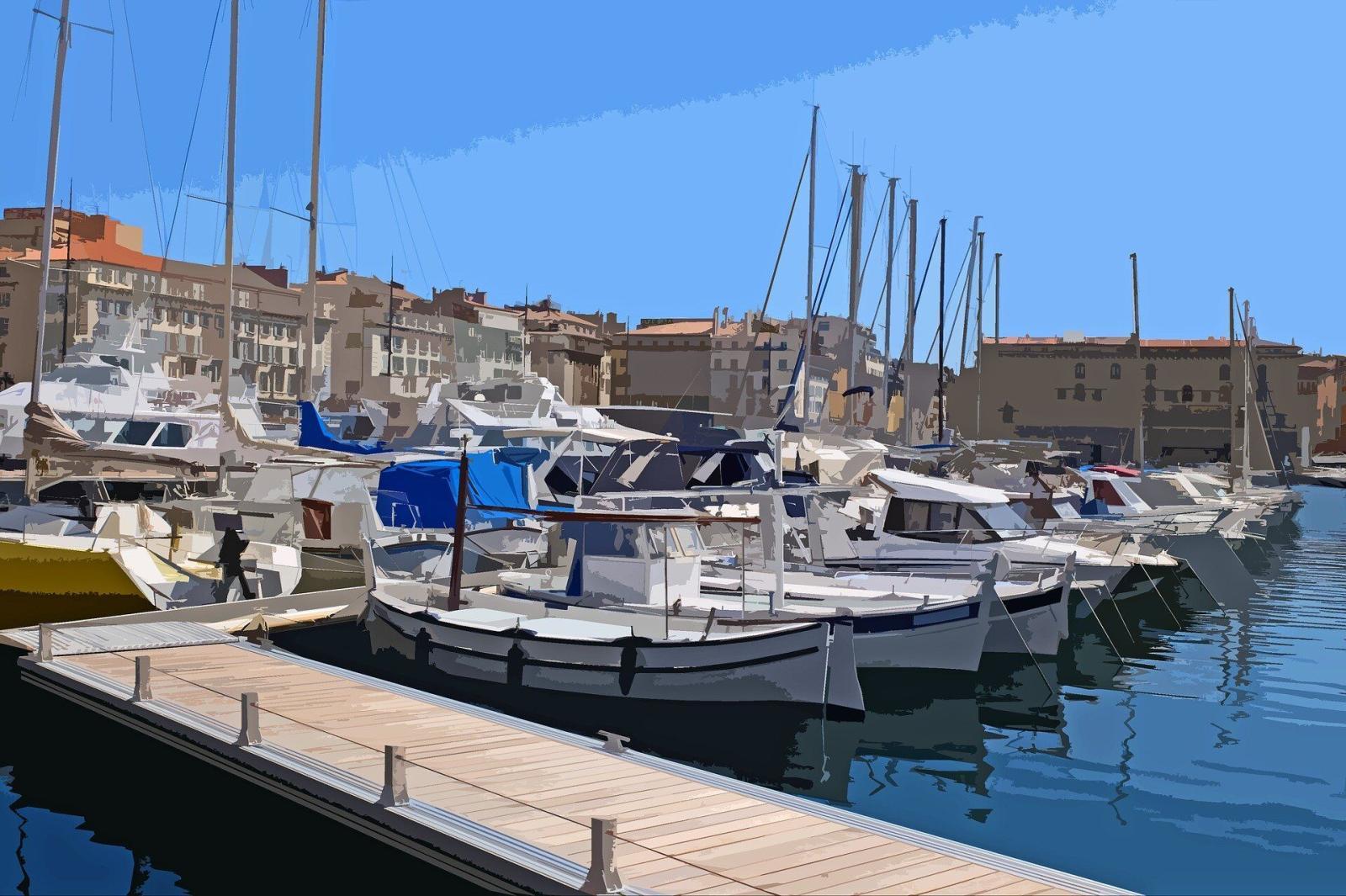 bateau au Vieux Port de Marseille