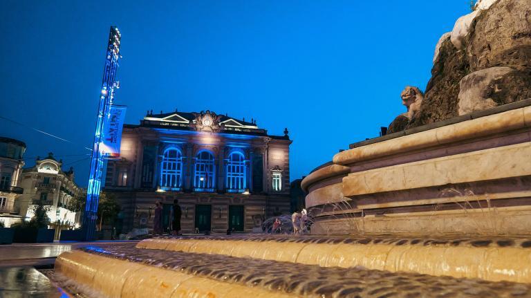 nuit sur la Place de la Comédie
