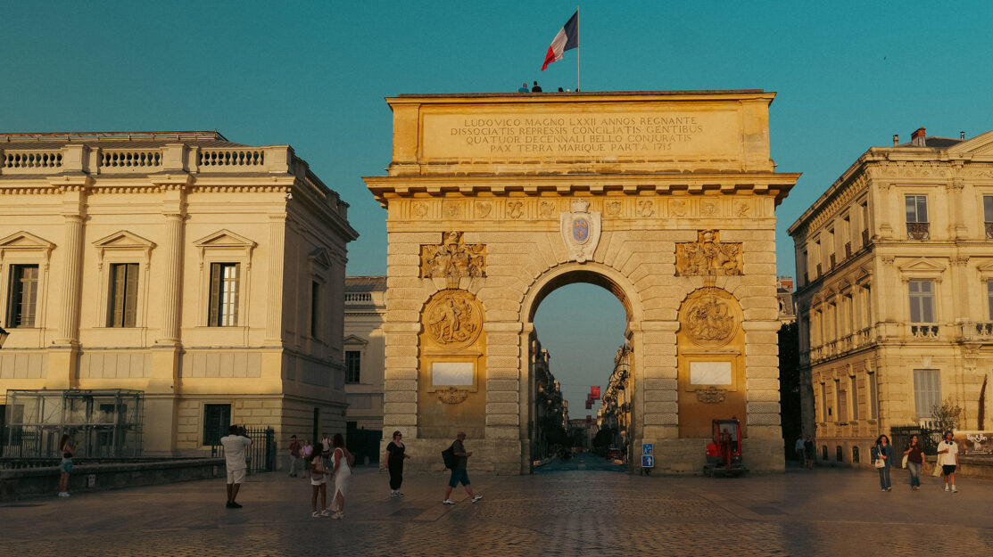 arc de triomphe promenade à Montpellier