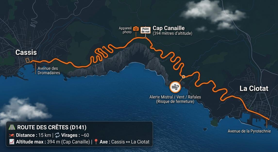 route a moto avec le plus de virages route des crêtes 13